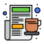 external newspaper-morning-routine-flatart-icons-lineal-color-flatarticons-1 icon