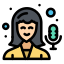 external recording-female-avatar-flatart-icons-lineal-color-flatarticons icon