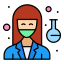external scientist-coronavirus-superhero-flatart-icons-lineal-color-flatarticons-1 icon