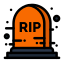 external tombstone-halloween-flatart-icons-lineal-color-flatarticons icon