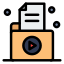 external video-file-office-flatart-icons-lineal-color-flatarticons icon