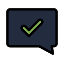 external checkmark-chat-flatart-icons-lineal-color-flatarticons icon
