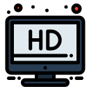 external hd-screen-hardware-flatart-icons-lineal-color-flatarticons icon