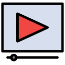 external video-player-project-planing-flatart-icons-lineal-color-flatarticons icon