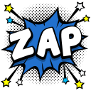 external zap-comic-speech-bubble-flatart-icons-lineal-color-flatarticons icon