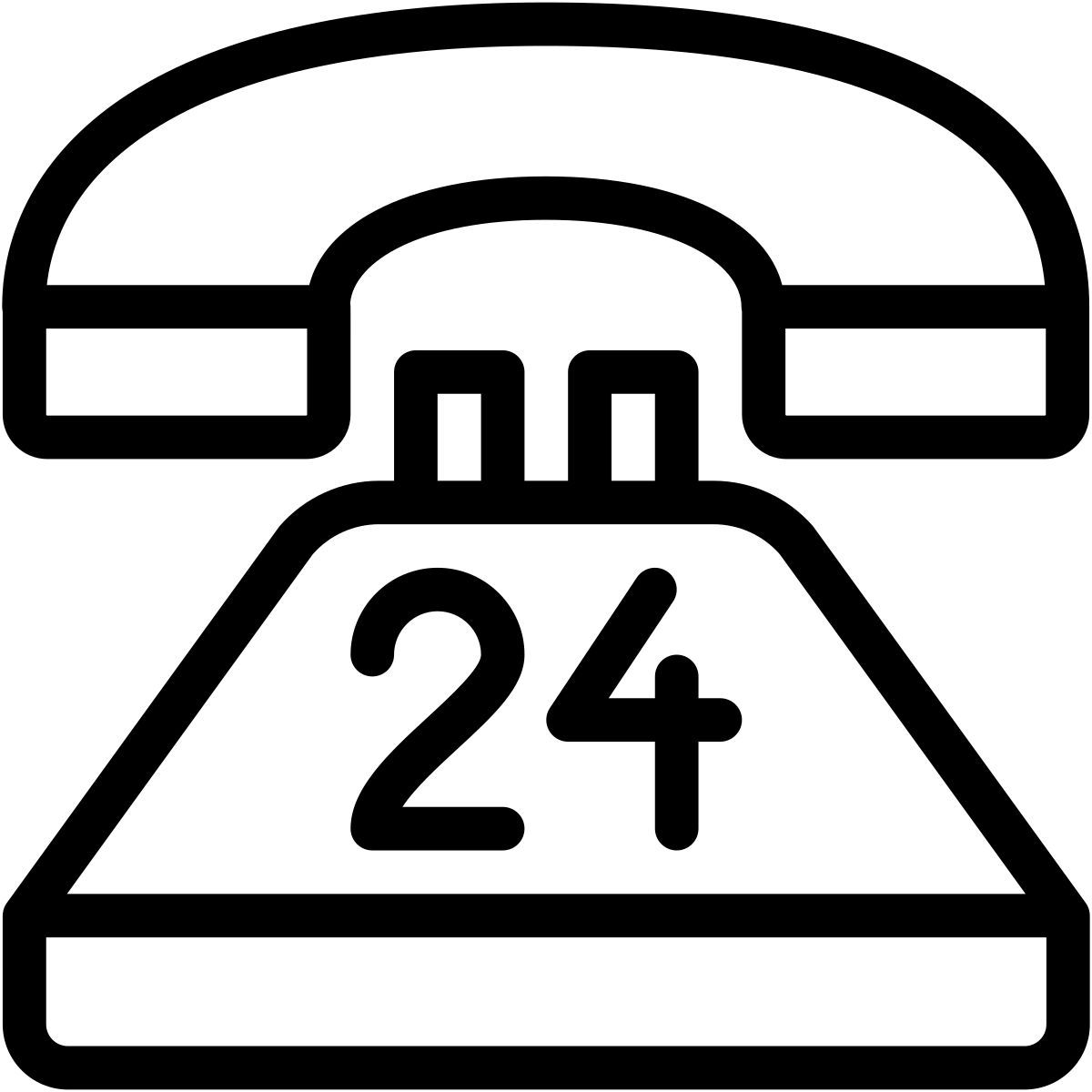 24 hours support icon