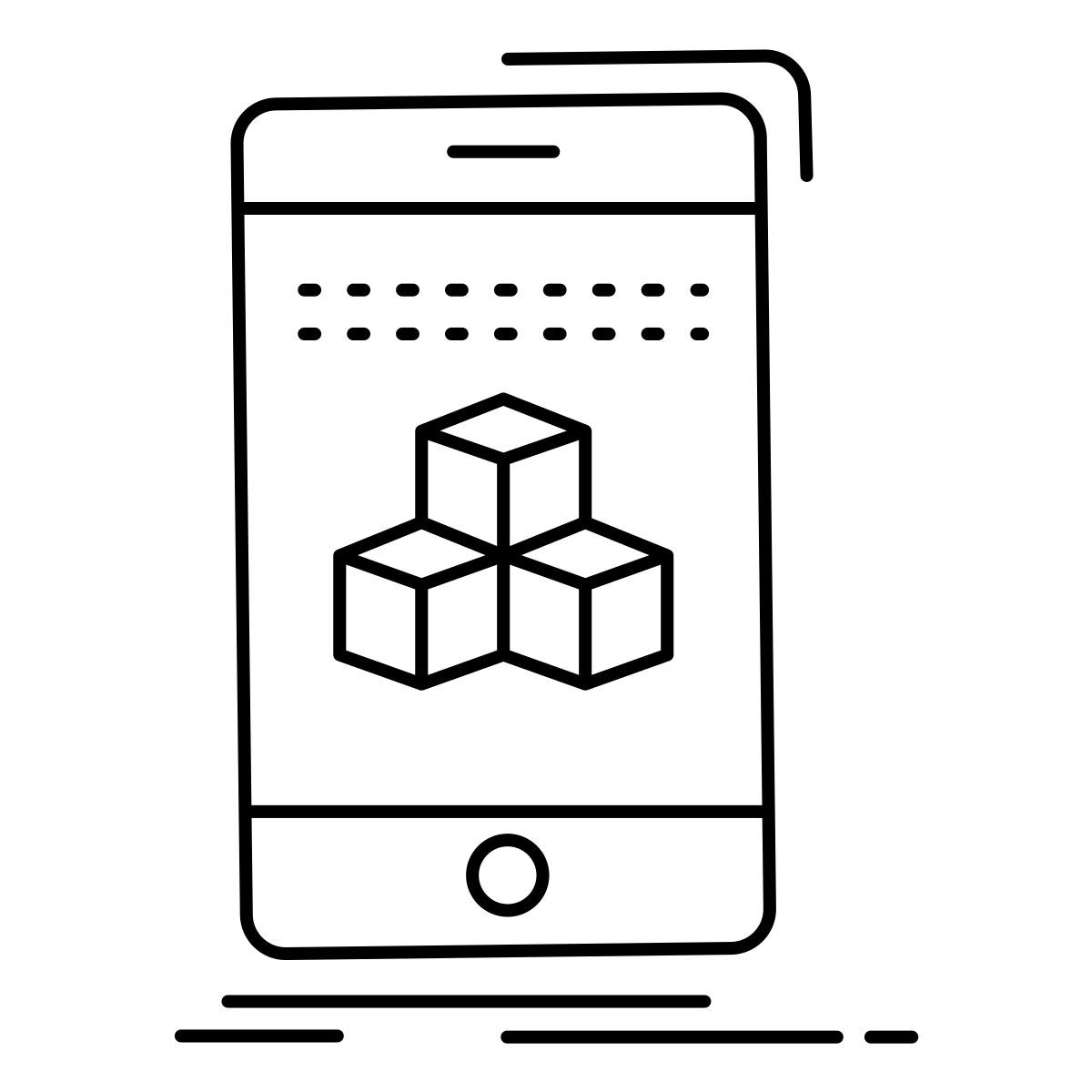 3d cube icon