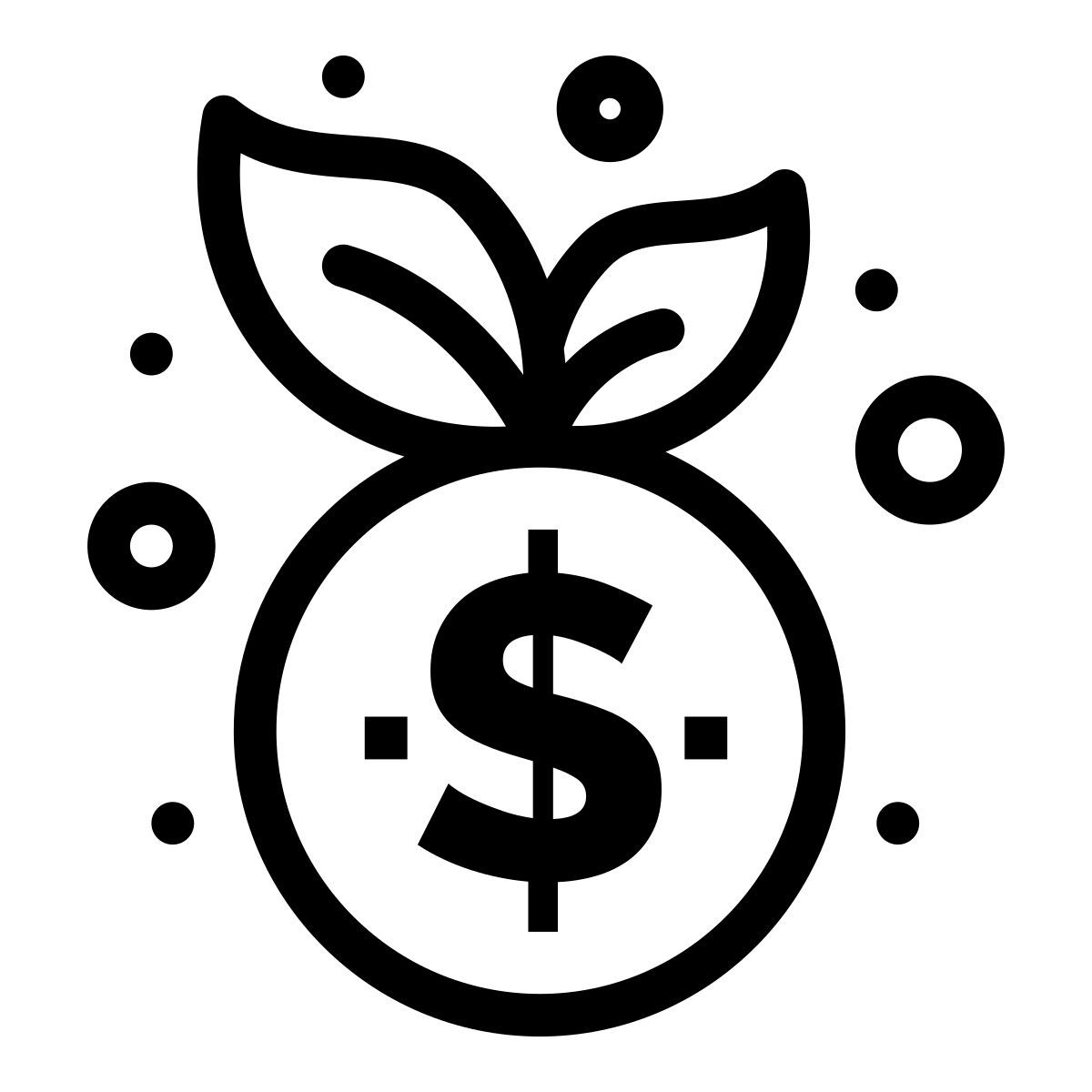 crescimento financeiro icon