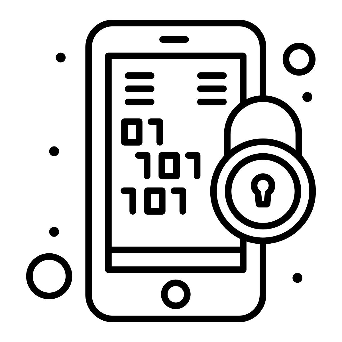 binary code icon