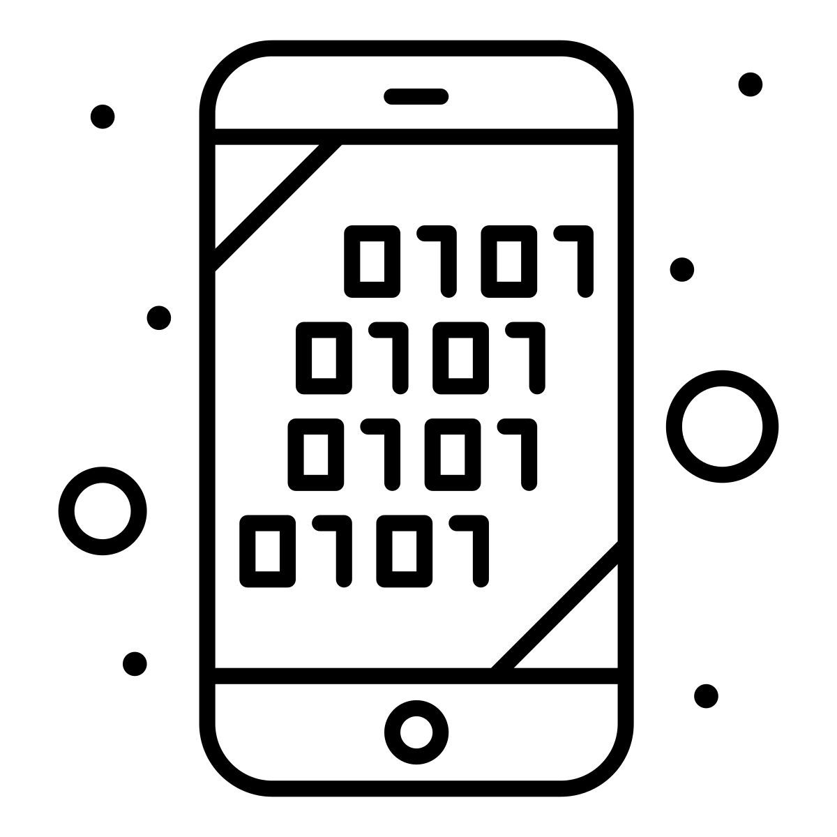 binary code icon