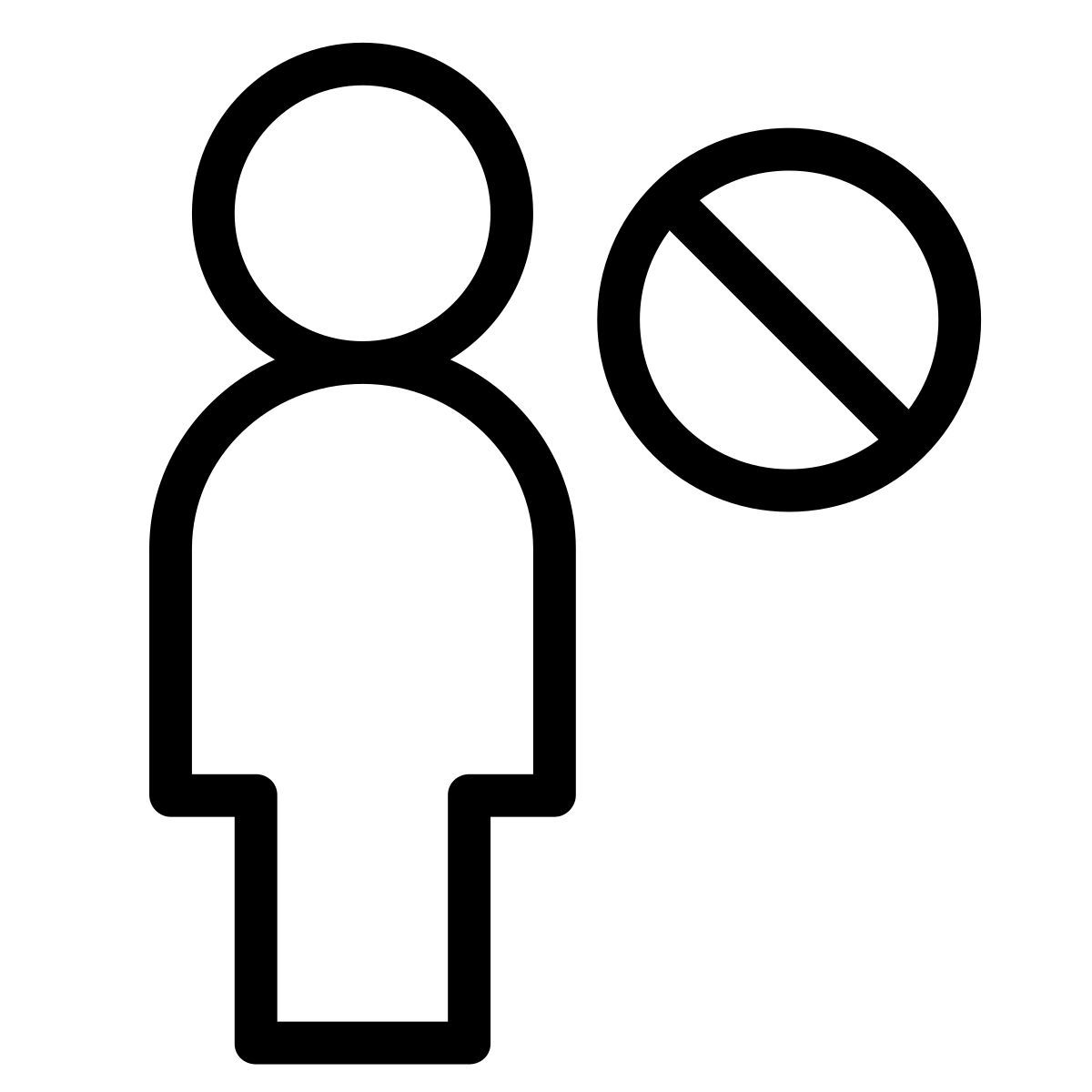 benutzer blockieren icon