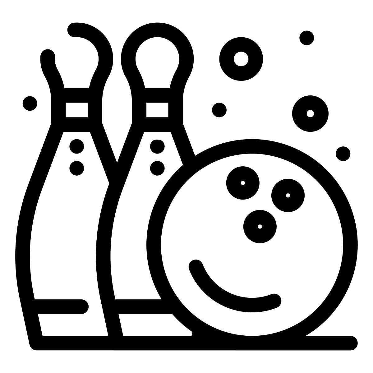 bowling pins icon
