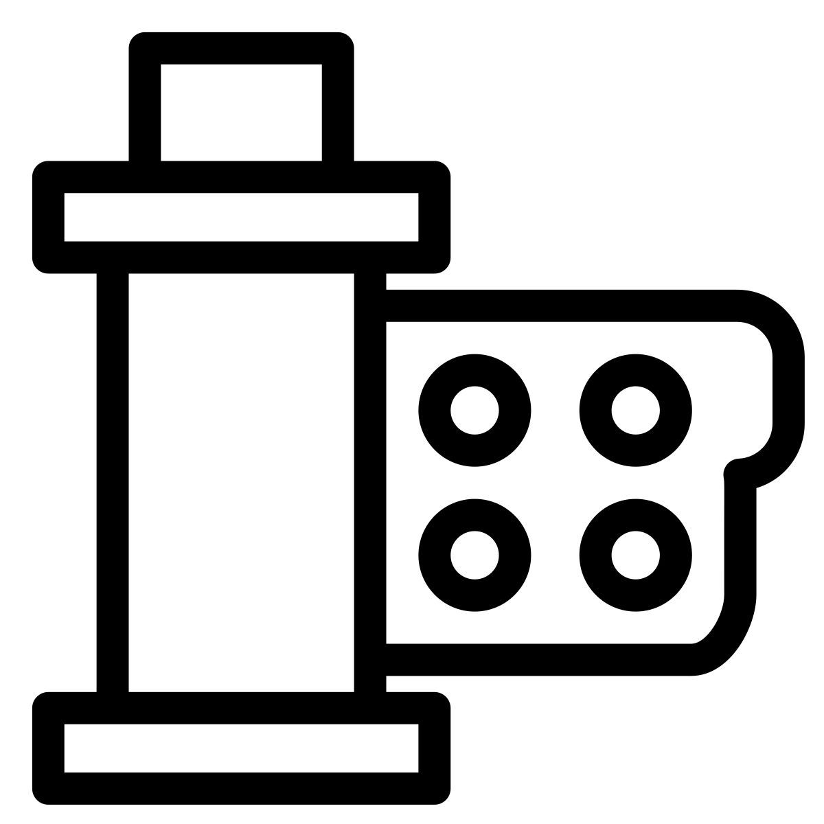 película de cámara icon