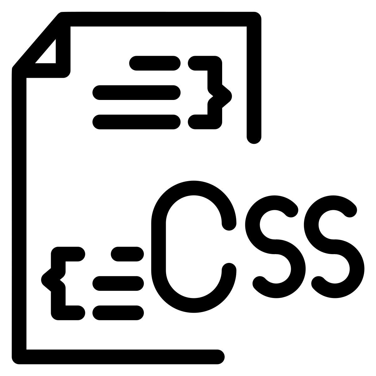 type de fichier css icon