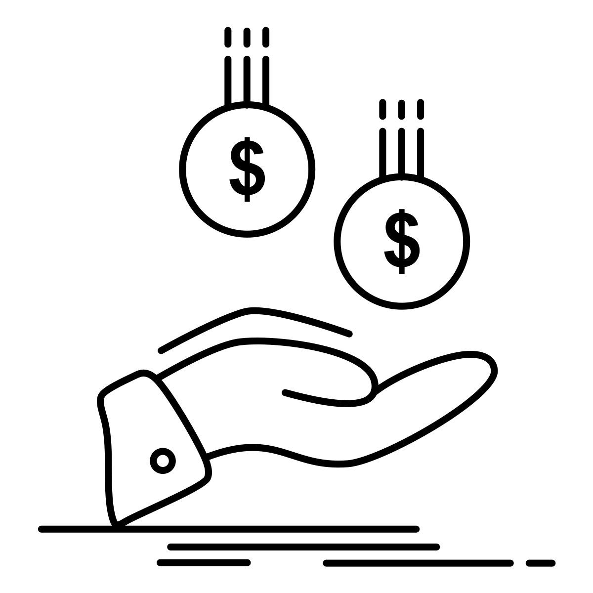dólar de dinero icon