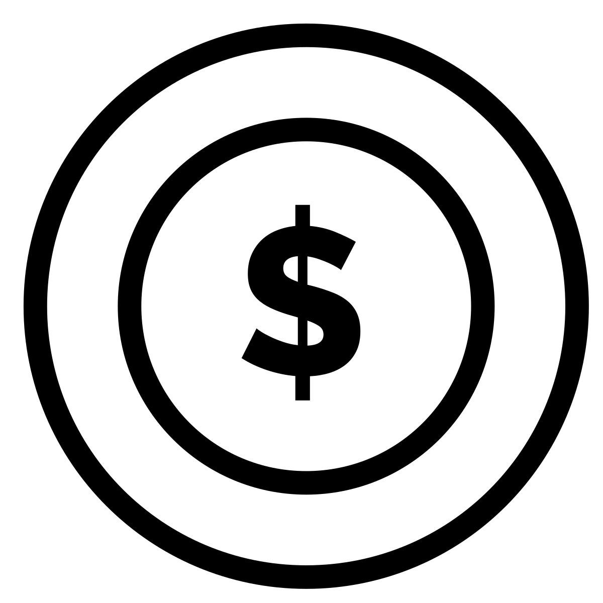 dollar coin icon