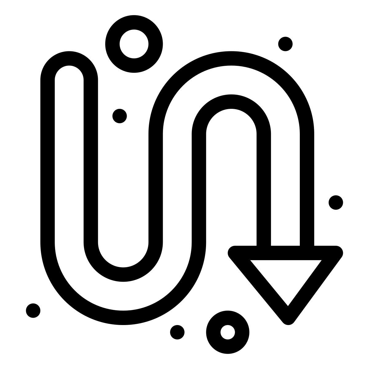 下向き矢印 icon