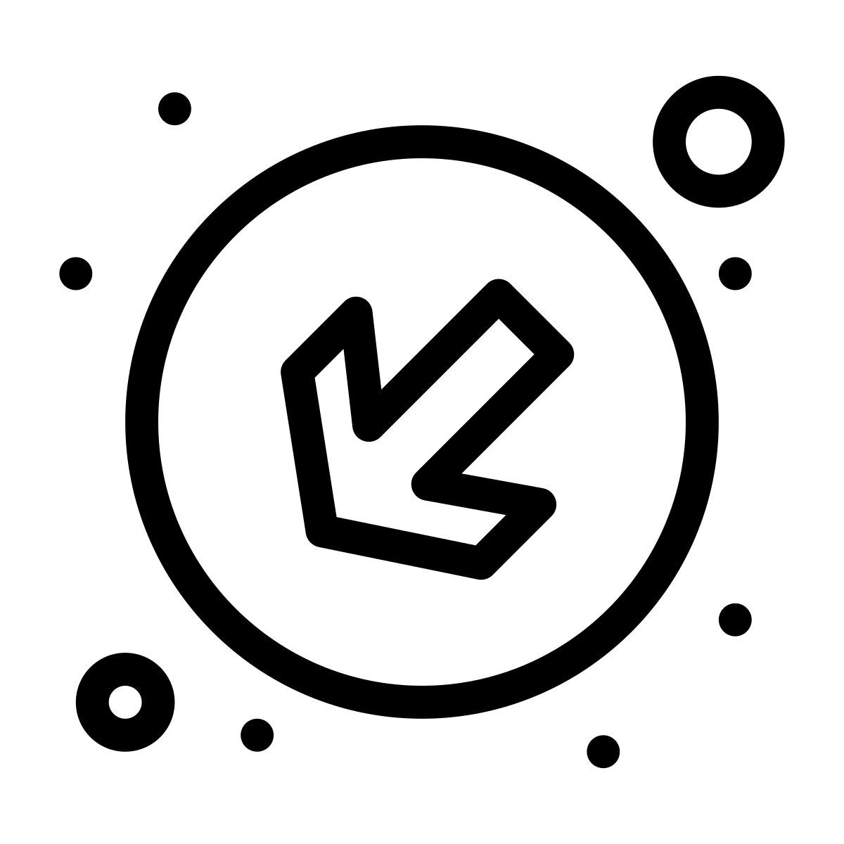 flecha hacia abajo icon