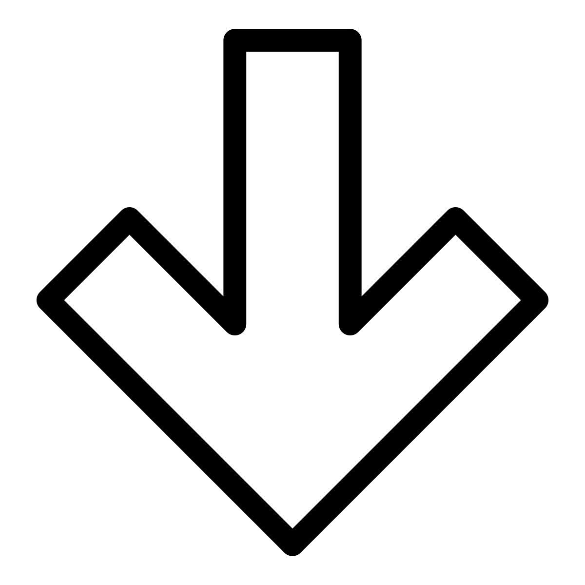down arrow icon