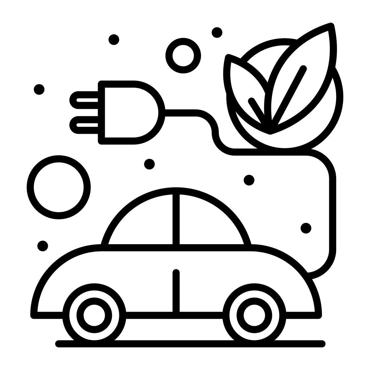electric car icon