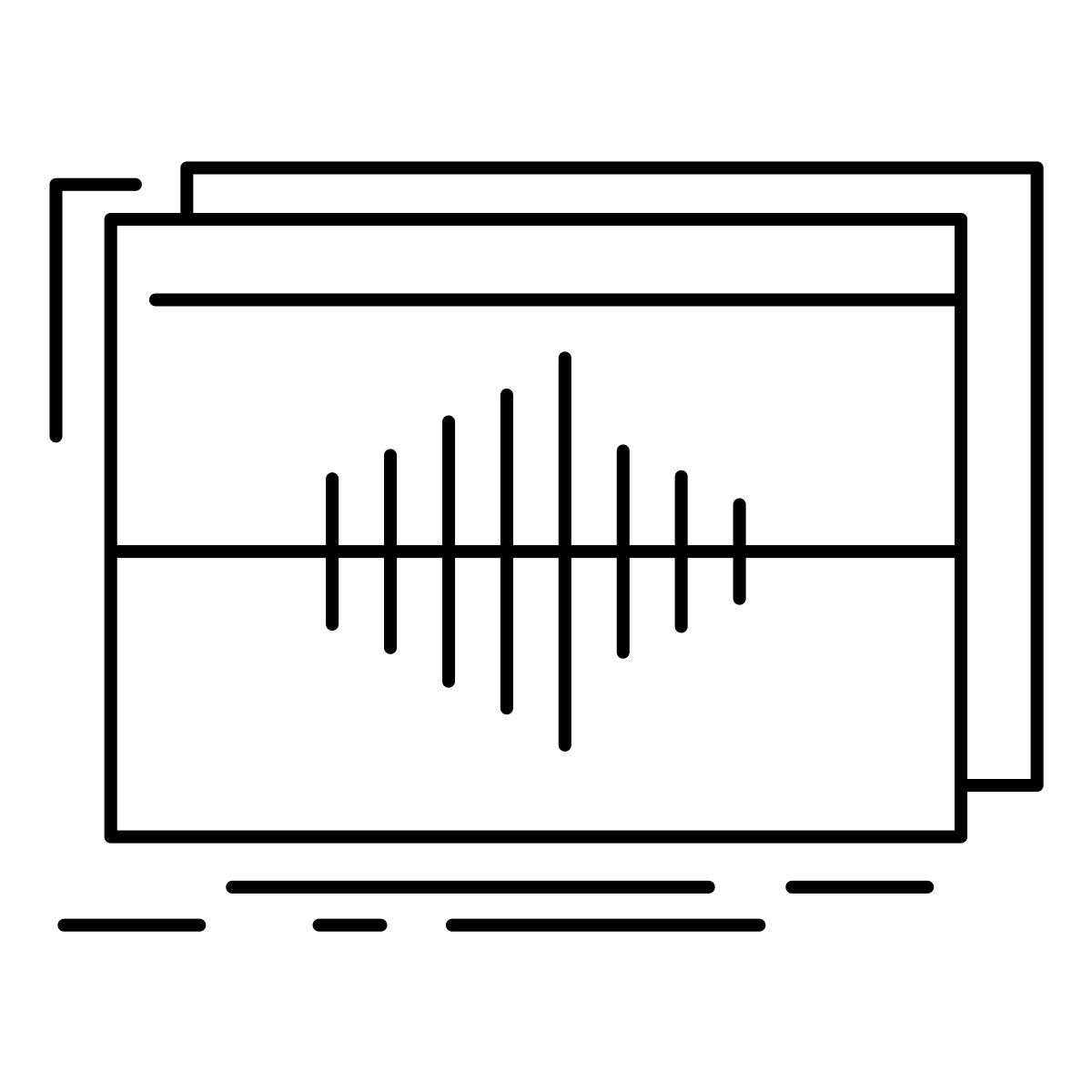 frequency graph icon