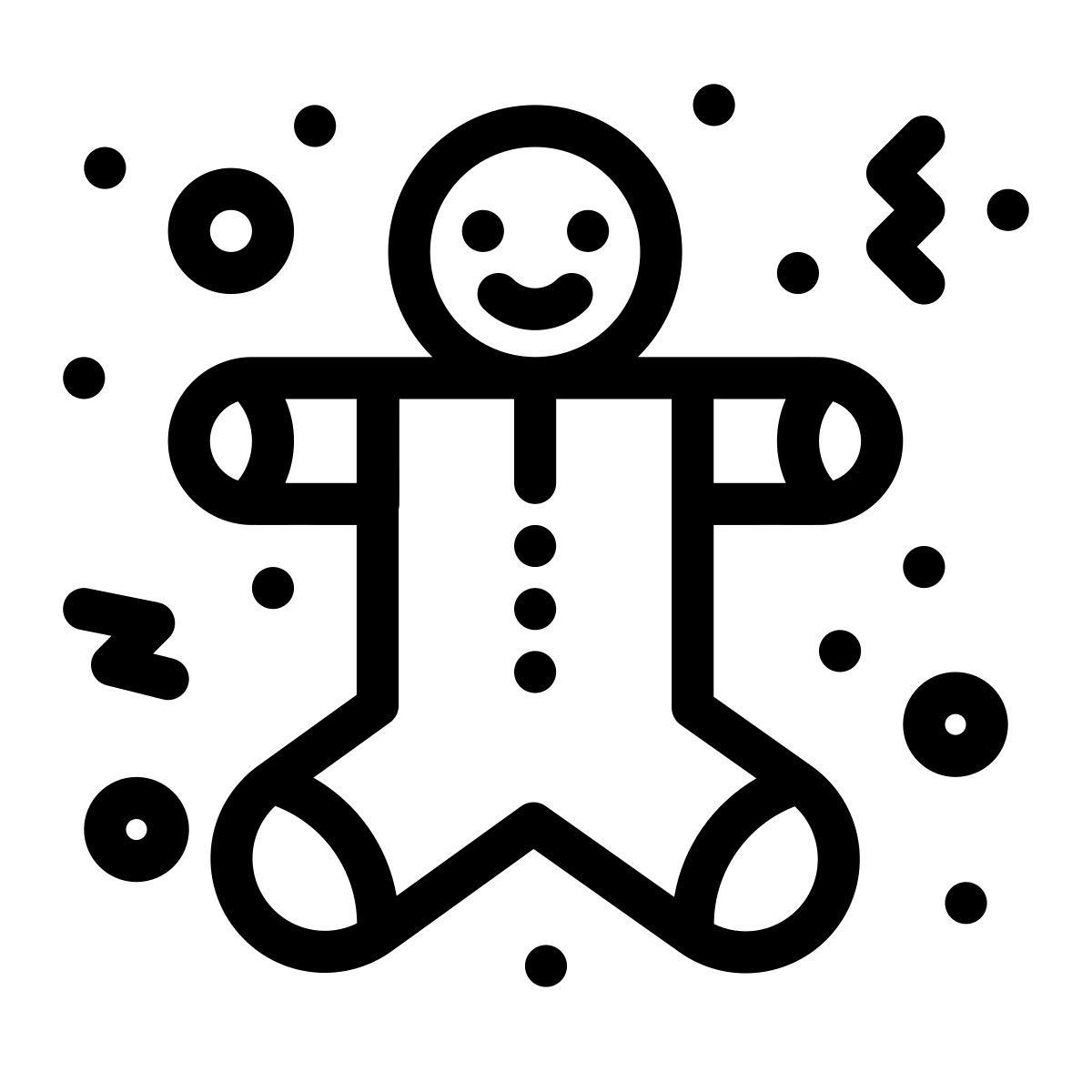gingerbread man icon