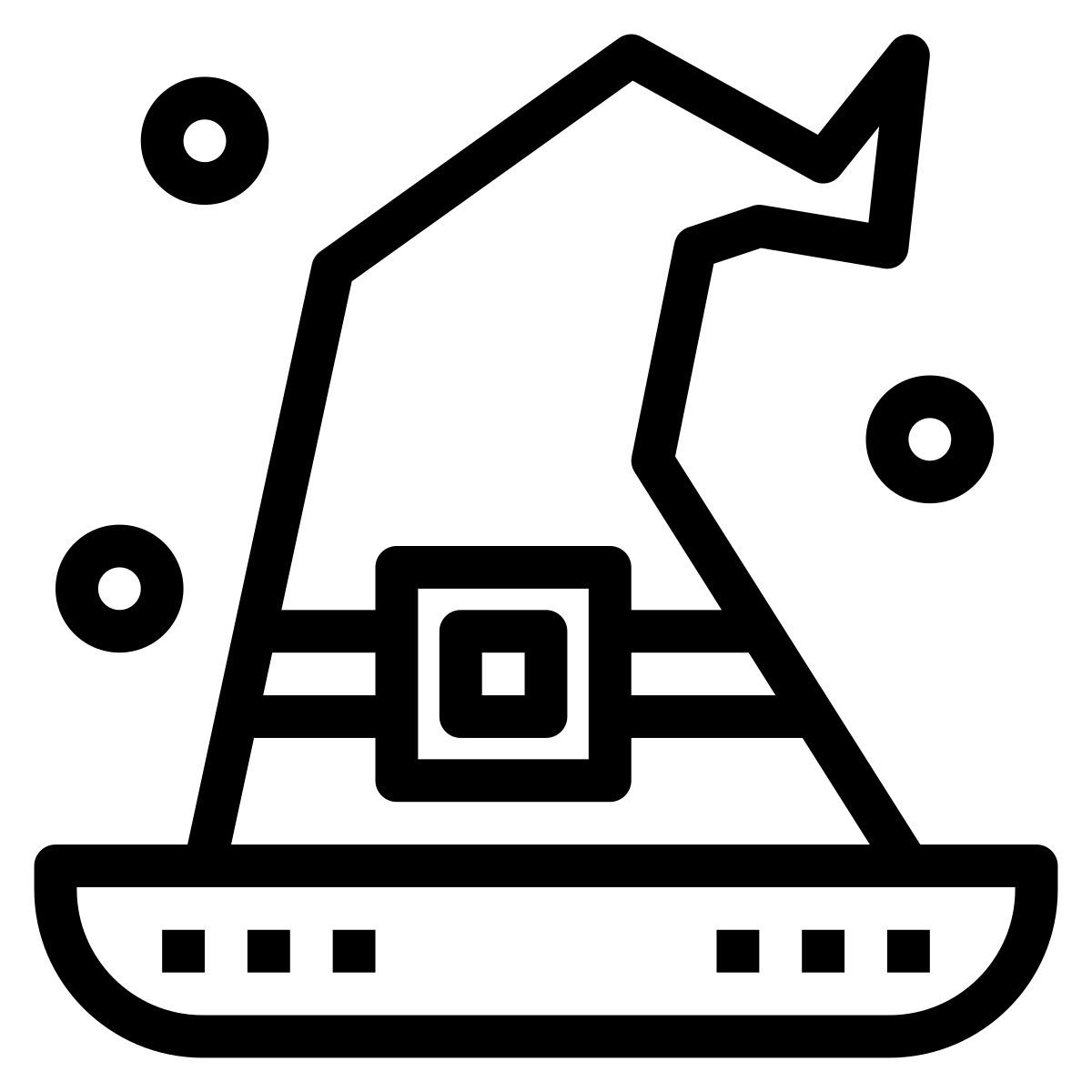 мягкая фетровая шляпа icon