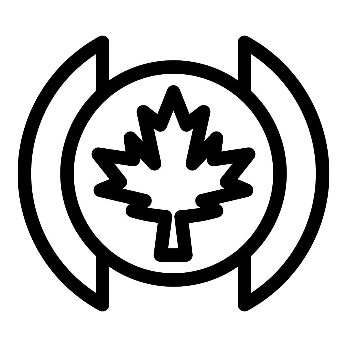 foglia di acero icon