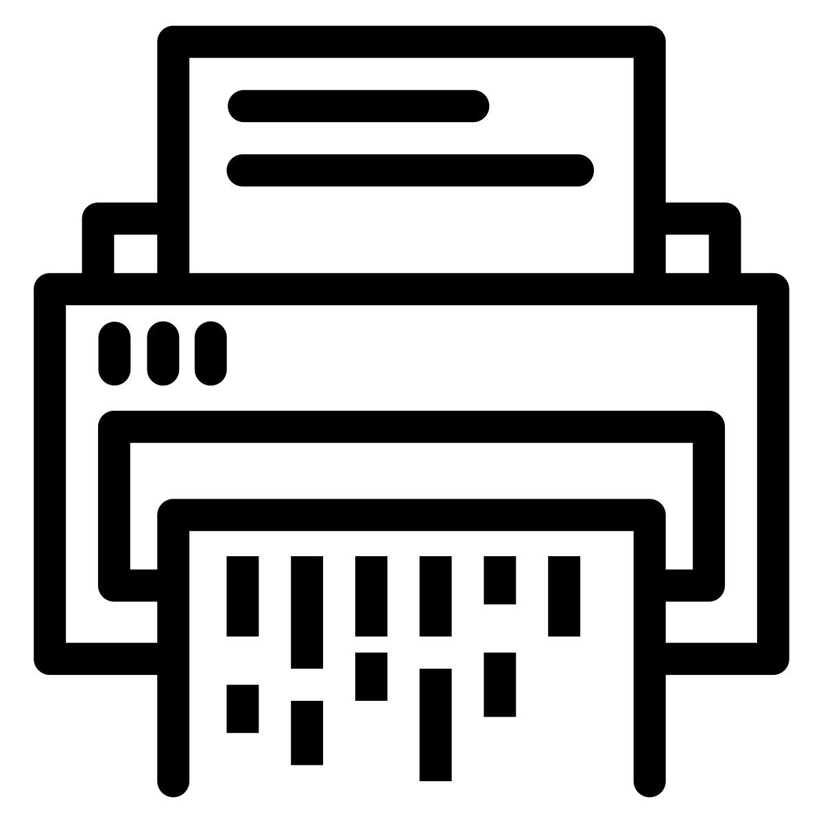 paper shredder icon