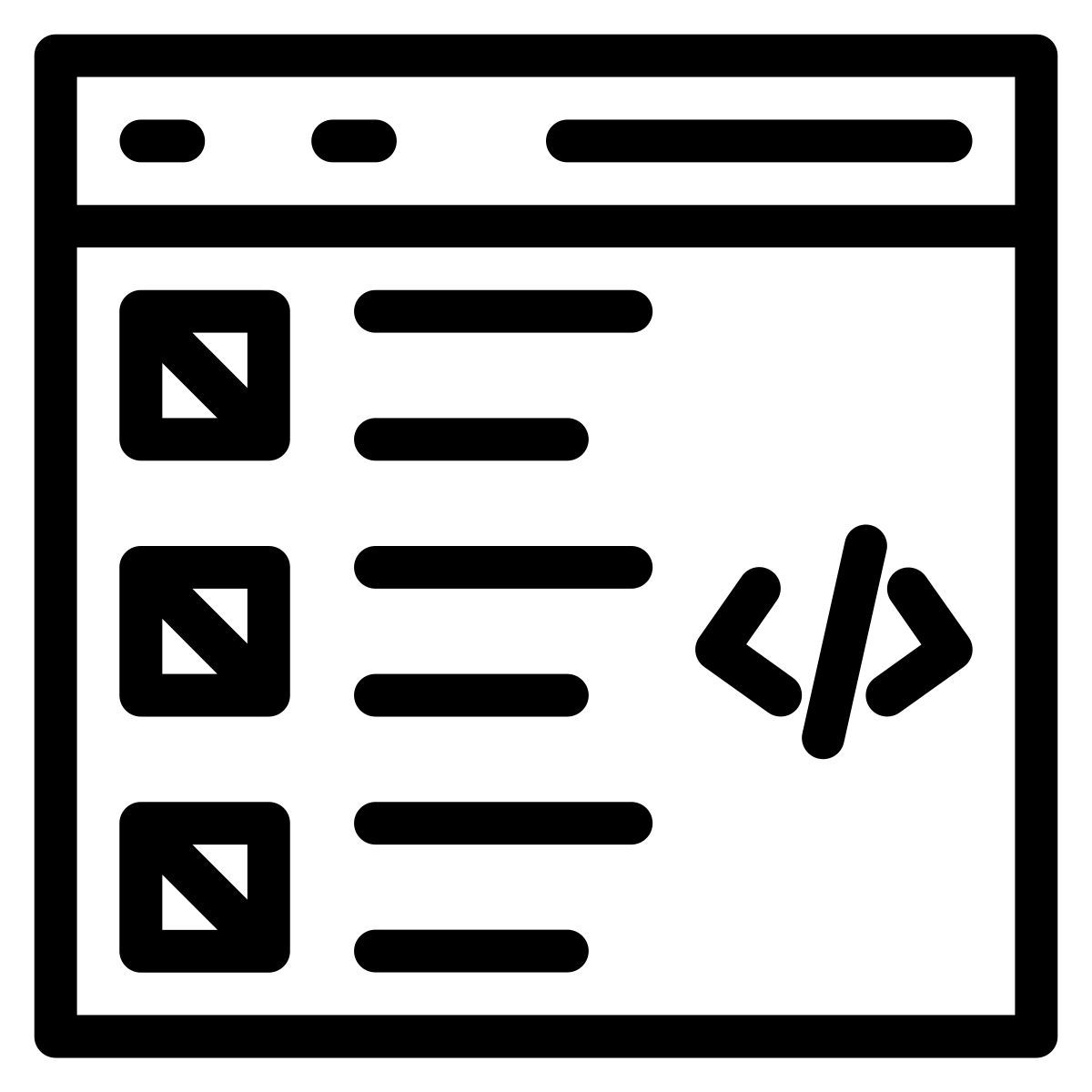 프로그램 작성 icon