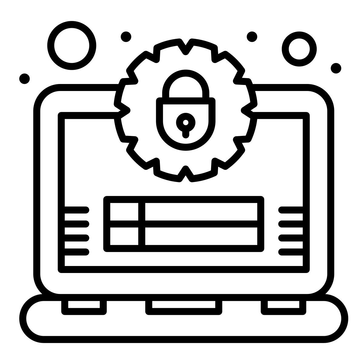 secure computer icon