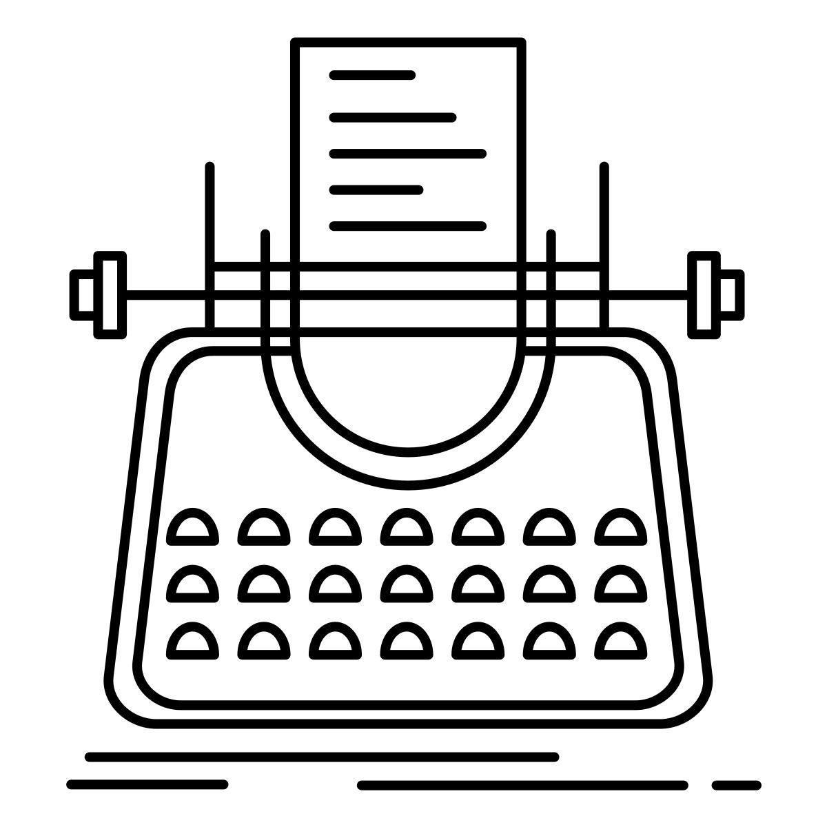 typewriter icon
