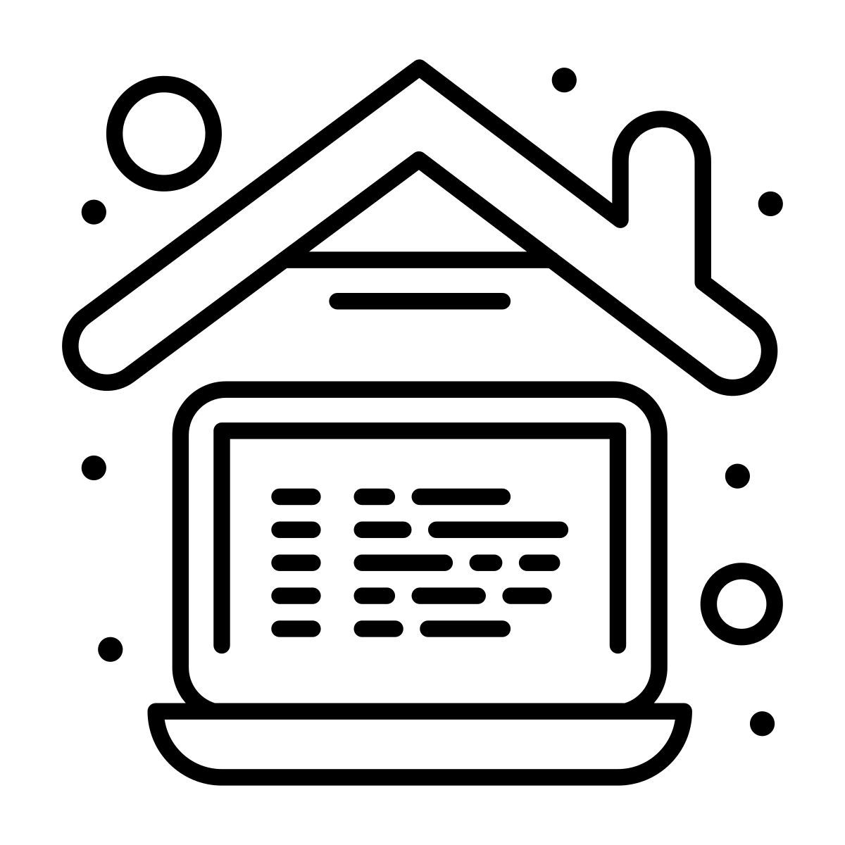 working at home icon