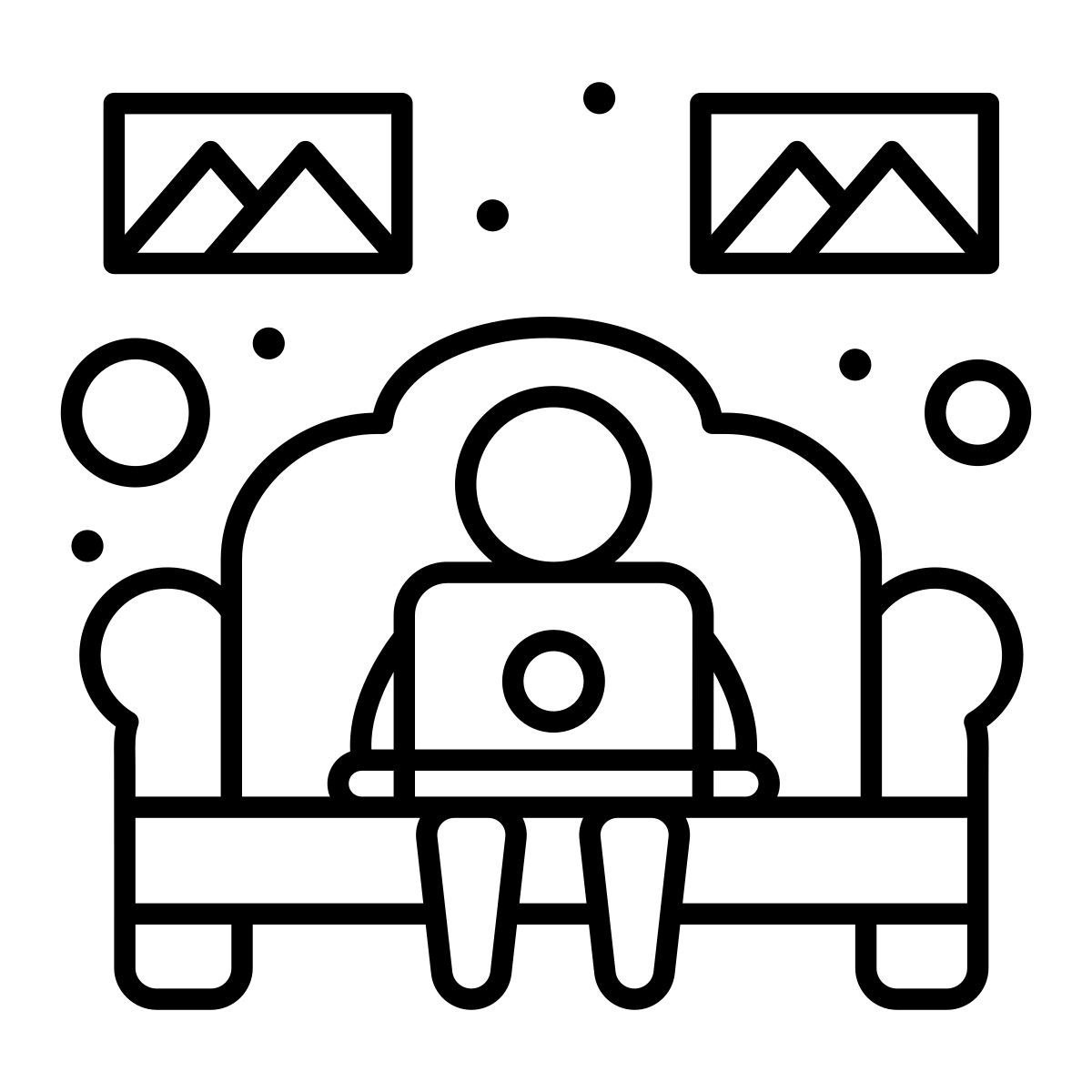 working at home icon