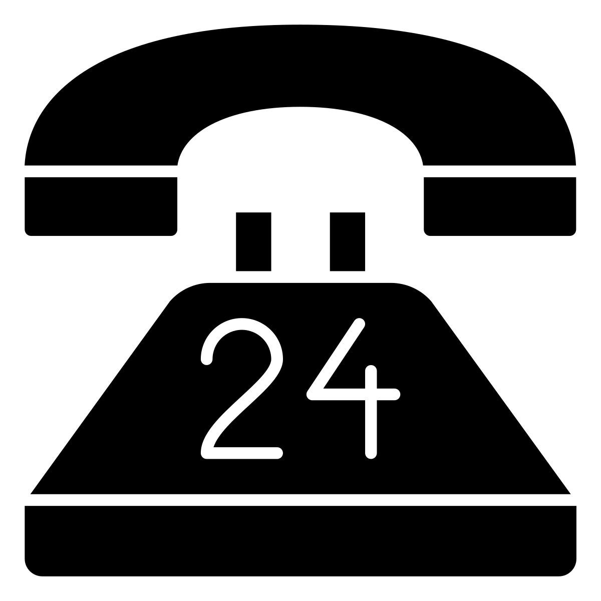 24 hours support icon