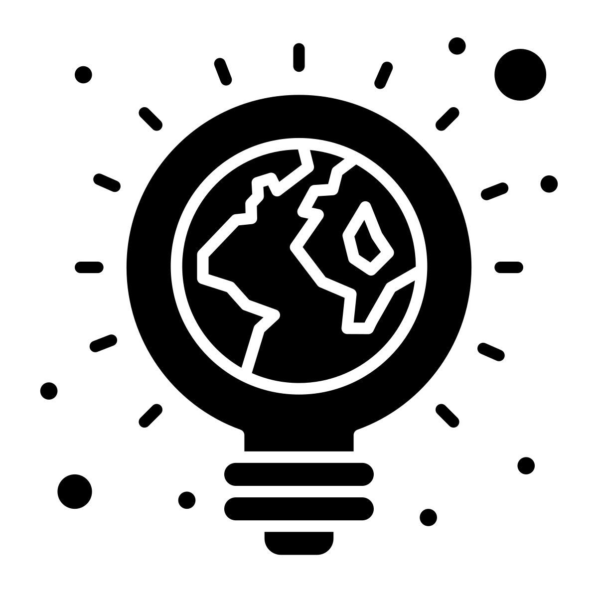 ecologic light bulb icon