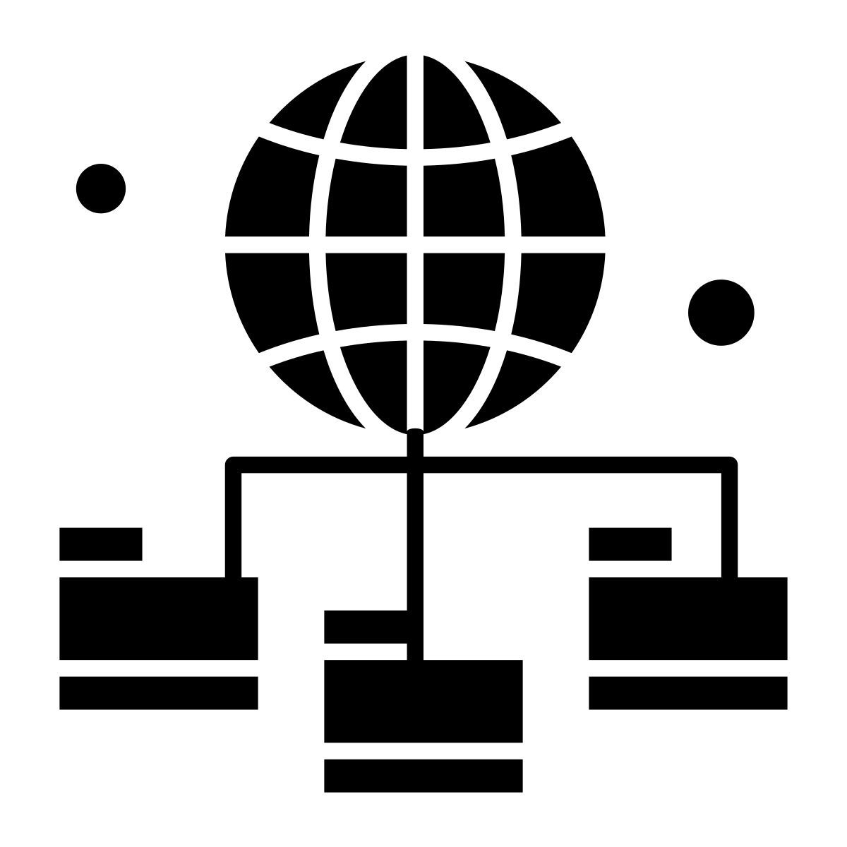 external globe network and cloud computing flatart icons solid flatarticons icon