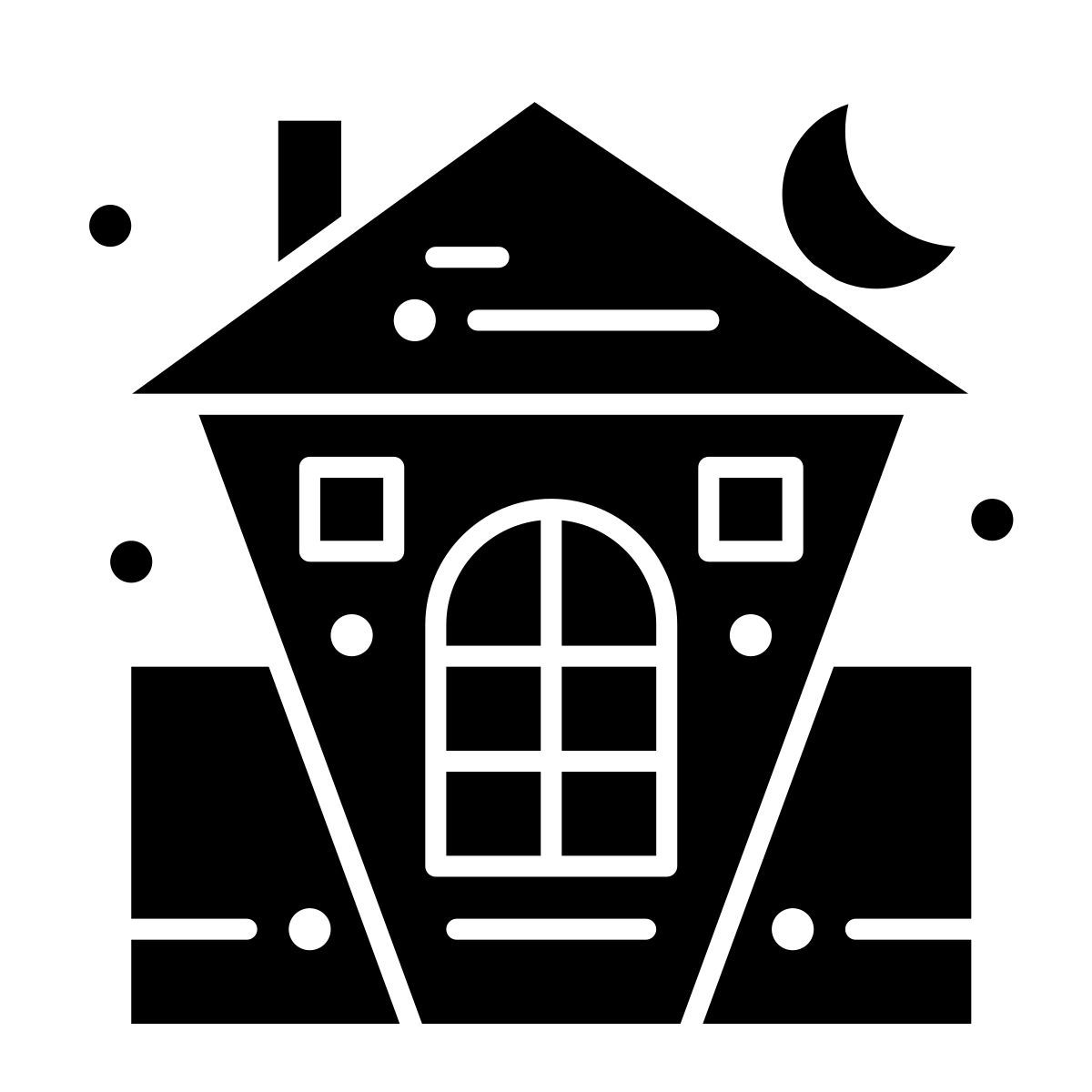 haunted house icon