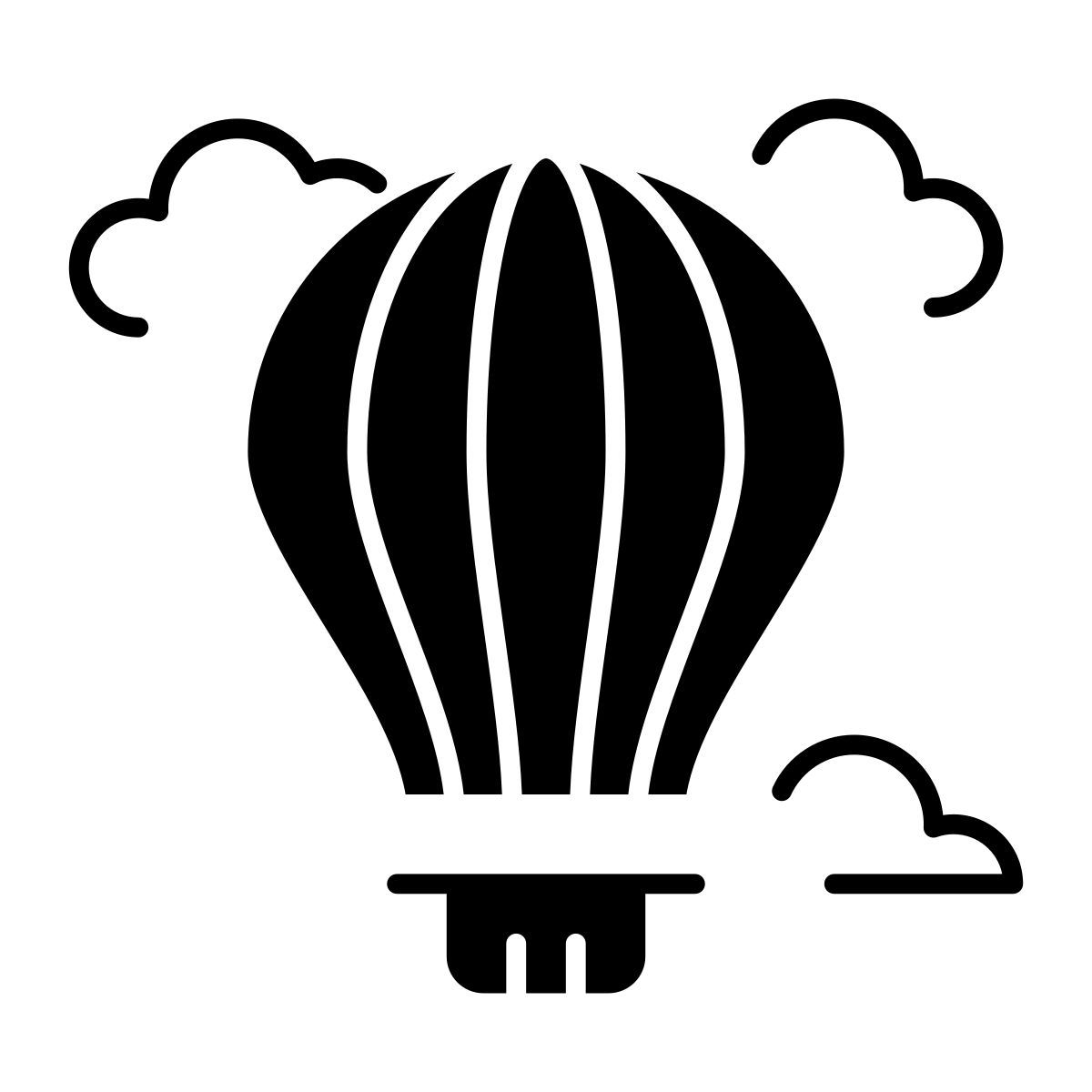 hot air balloon icon