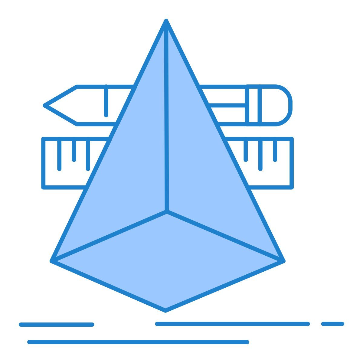 3d triangle icon