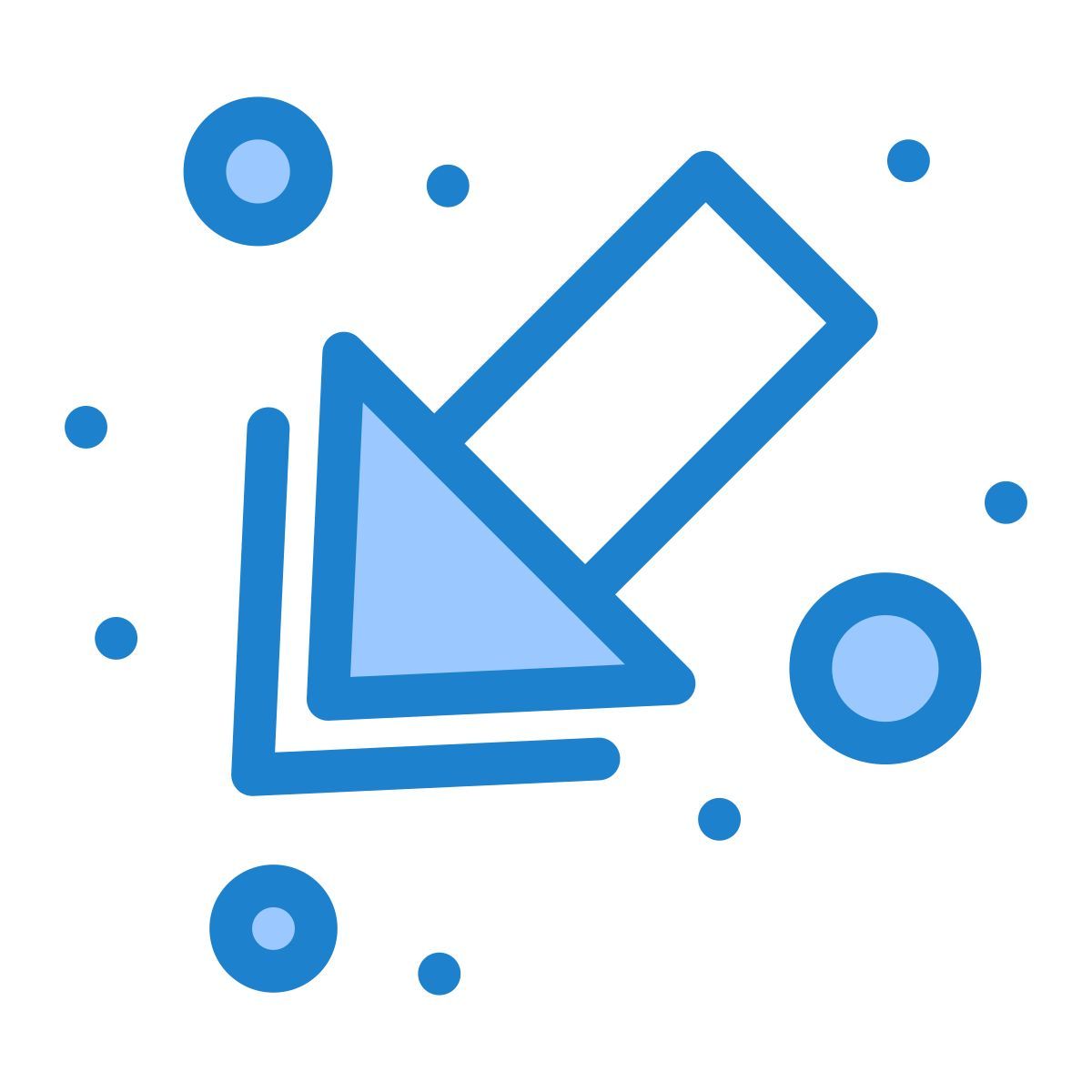 왼쪽 아래로 icon