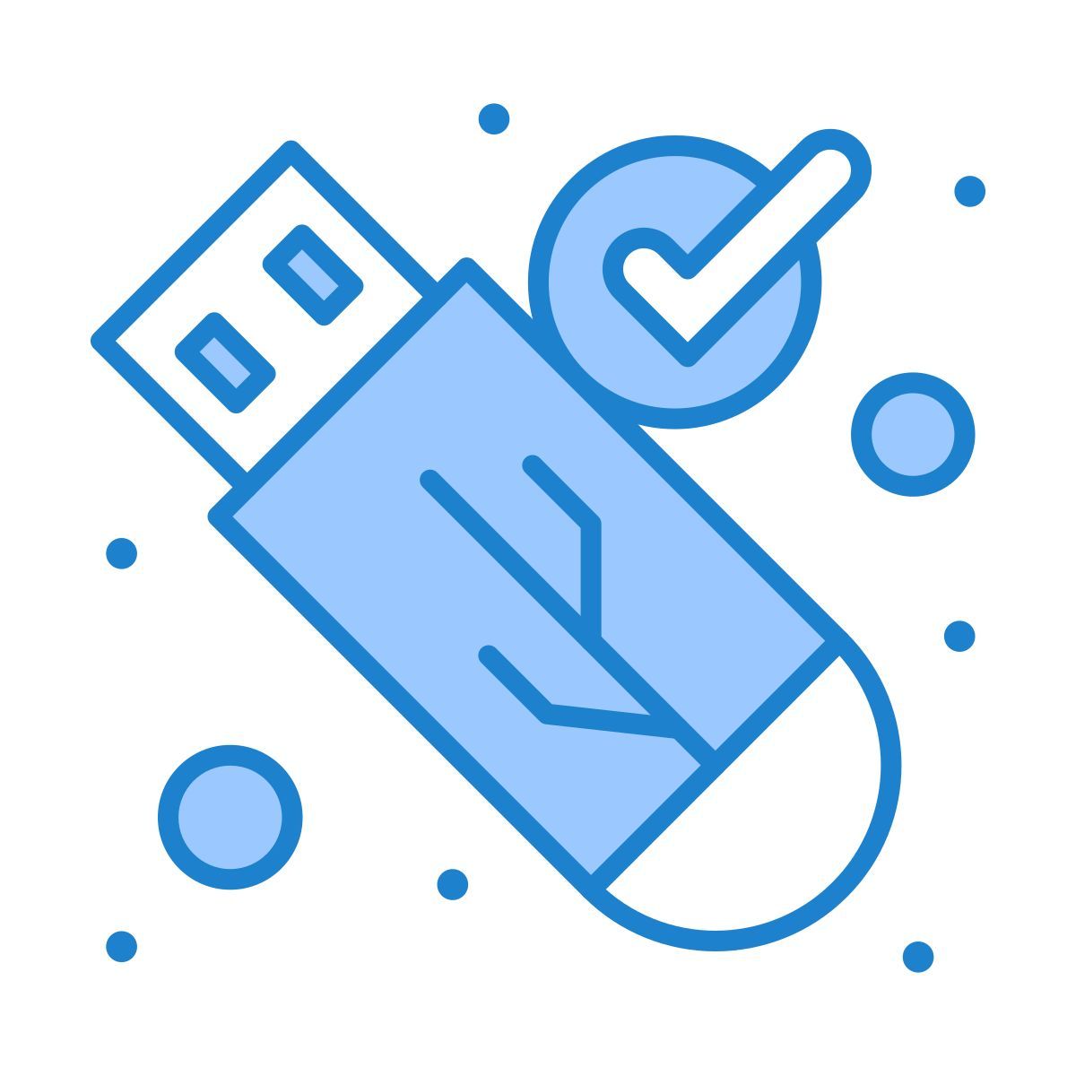 secure usb icon