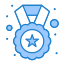 external medal-high-school-flatarticons-blue-flatarticons icon
