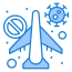 external no-flight-corona-virus-flatarticons-blue-flatarticons icon