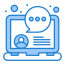 external online-chat-communication-and-media-flatarticons-blue-flatarticons icon