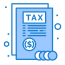 external report-taxes-flatarticons-blue-flatarticons icon