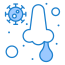 external runny-nose-corona-virus-flatarticons-blue-flatarticons icon