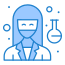 external scientist-coronavirus-superhero-flatarticons-blue-flatarticons-1 icon