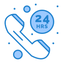 external 24-hour-clock-hotel-services-flatarticons-blue-flatarticons icon