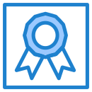 external Badge-achievements-and-badges-flatarticons-blue-flatarticons-4 icon